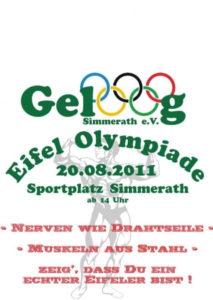 Geloog läd zur Eifelolympiade ein!
