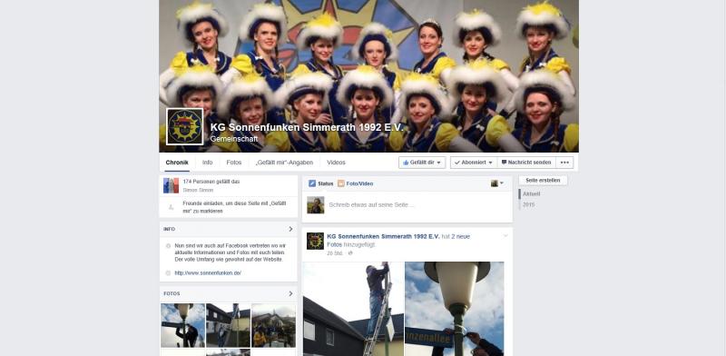 Sonnenfunken jetzt auch auf Facebook !